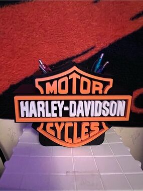 Custom Design - Harley Davidson Desk/bathroom